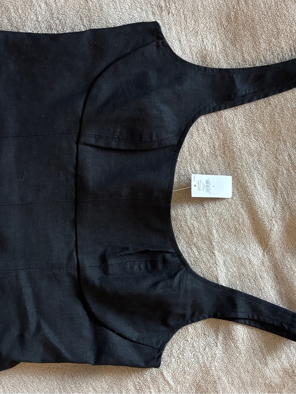 Banana Republic Black Square Neck Tank Camisole